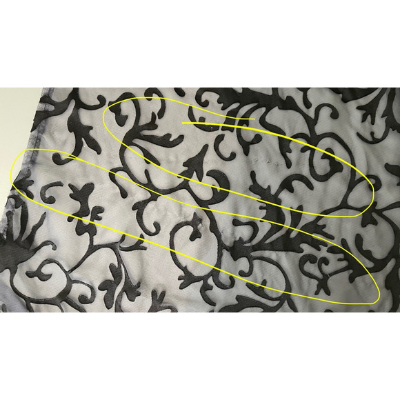 Lace Sheer Kimono Coverup Robe M 8 Whimsigoth Dark Ruffle Dress Gown Costume Wed - Picture 11 of 12